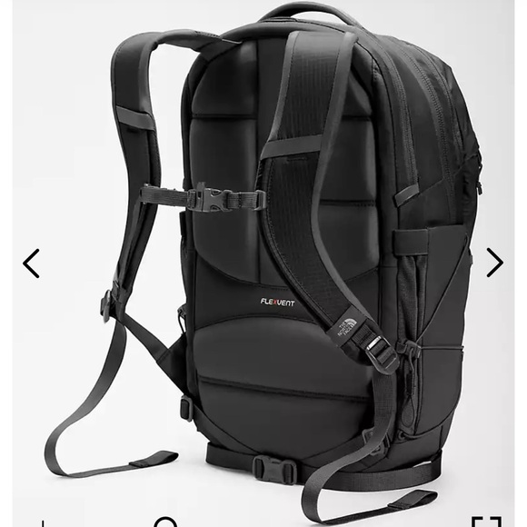 NWT The North Face Women’s Borealis Backpack, Black on Black - Picture 5 of 6